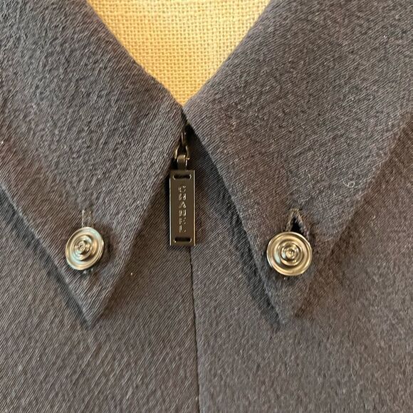 CHANEL Navy Back Cutout Dress - Picture 7 of 13